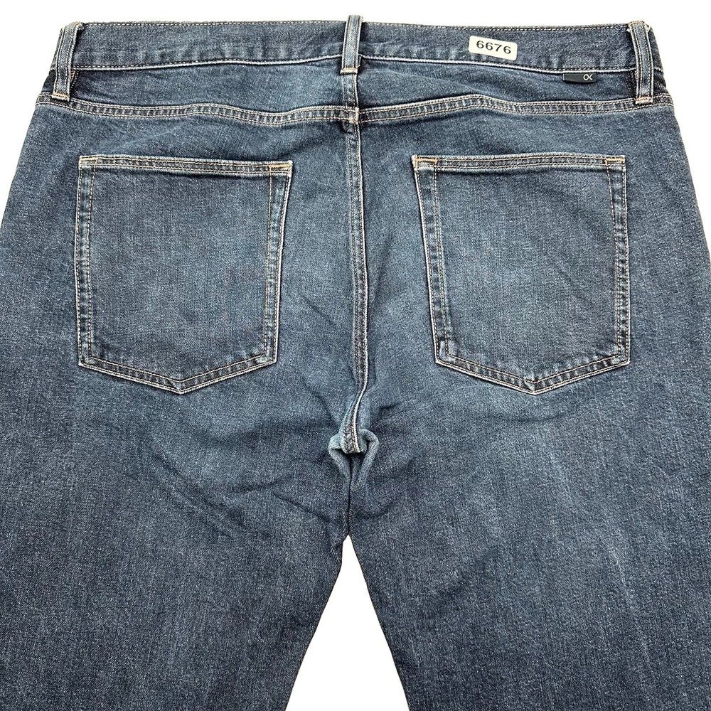 Outerknown SEA Local Straight Fit Jeans Men 36x32 Blue Medium Wash Denim Stretch